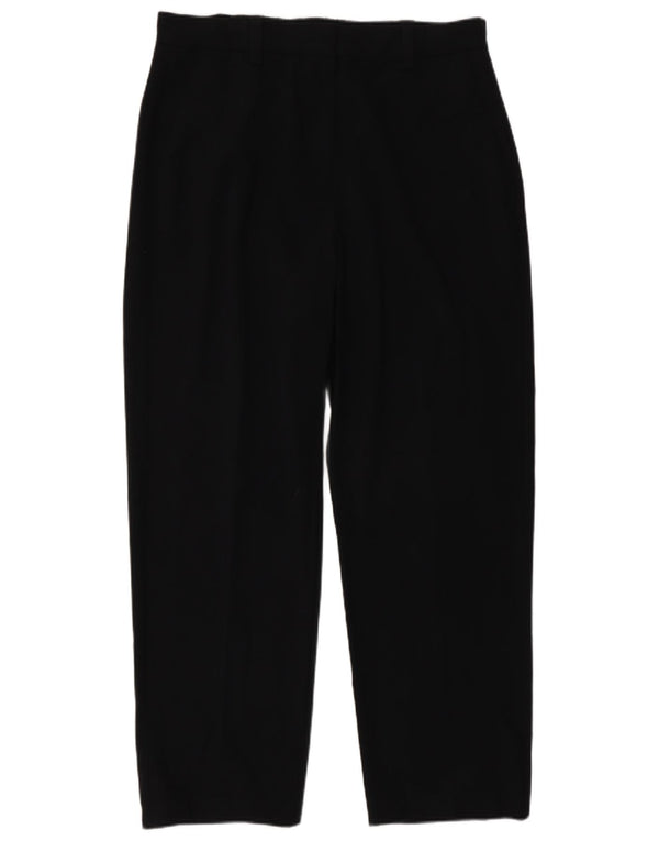 Marks & Spencer Pantalones de traje regulares para mujer UK 14 Medium W32 L29 Negro