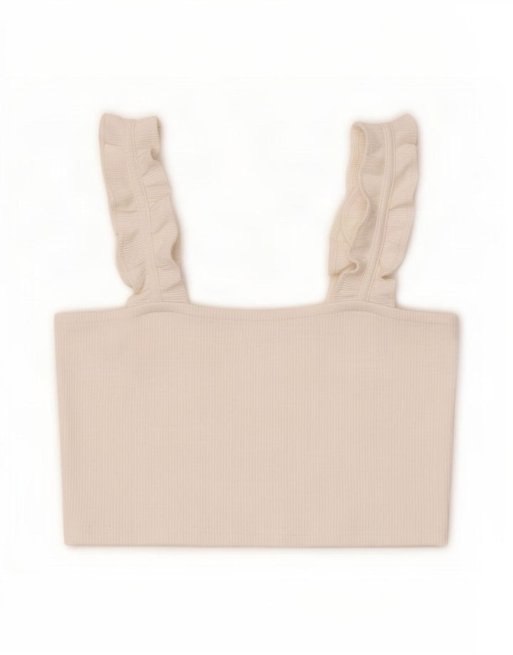 Zara Mujer Crop Top Reino Unido 44 Grande Blanco