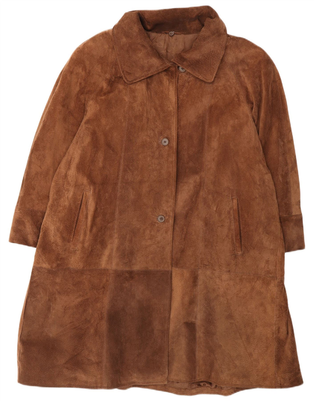 Conbipel Abrigo de ante para mujer UK 40 XL Cuero marrón