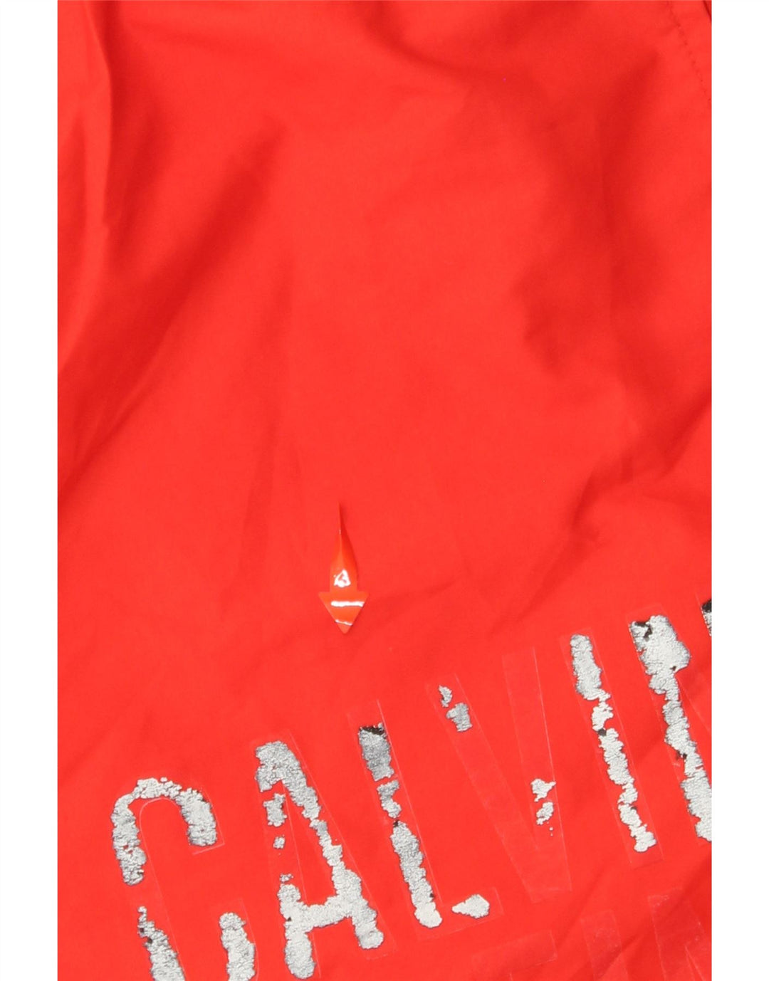 CALVIN KLEIN Bañador con estampado gráfico para hombre, talla grande, poliéster rojo