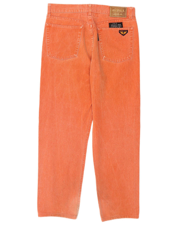 Vaqueros rectos para hombre Avirex W33 L29 Algodón naranja