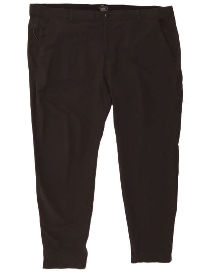 RUSSELL ATHLETIC Pantalones cargo ajustados para mujer 2XL W32 L30 Poliéster negro