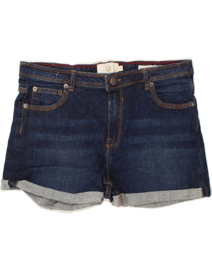 DACK'S Womens Denim Shorts IT 44 Medium W28  Navy Blue Cotton Vintage Dack's and Second-Hand Dack's from Messina Hembry 