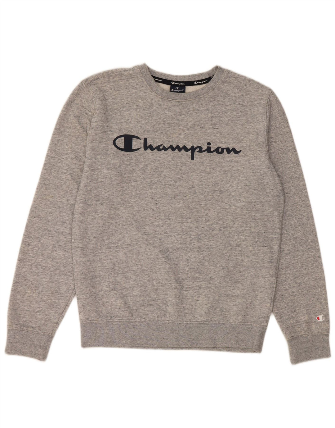 Champion Sudadera Gráfica para Hombre Jersey Pequeño De Algodón Moteado Gris