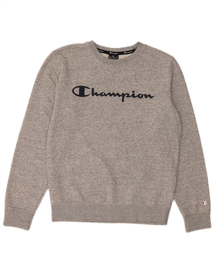 Champion Sudadera Gráfica para Hombre Jersey Pequeño De Algodón Moteado Gris