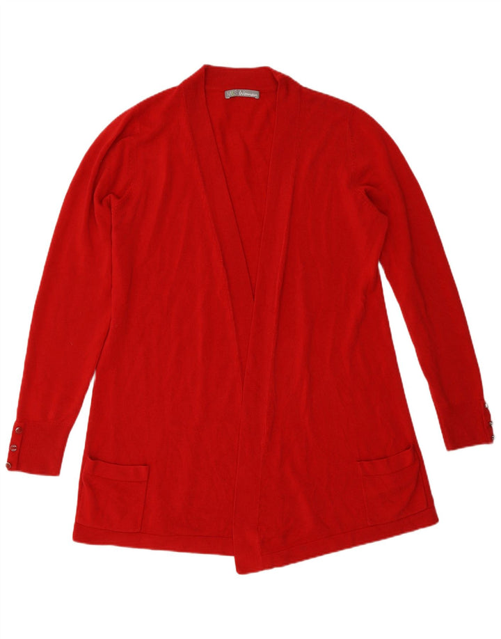 Marks & Spencer Suéter tipo cárdigan abierto para mujer Reino Unido 46 Grande Acrílico rojo