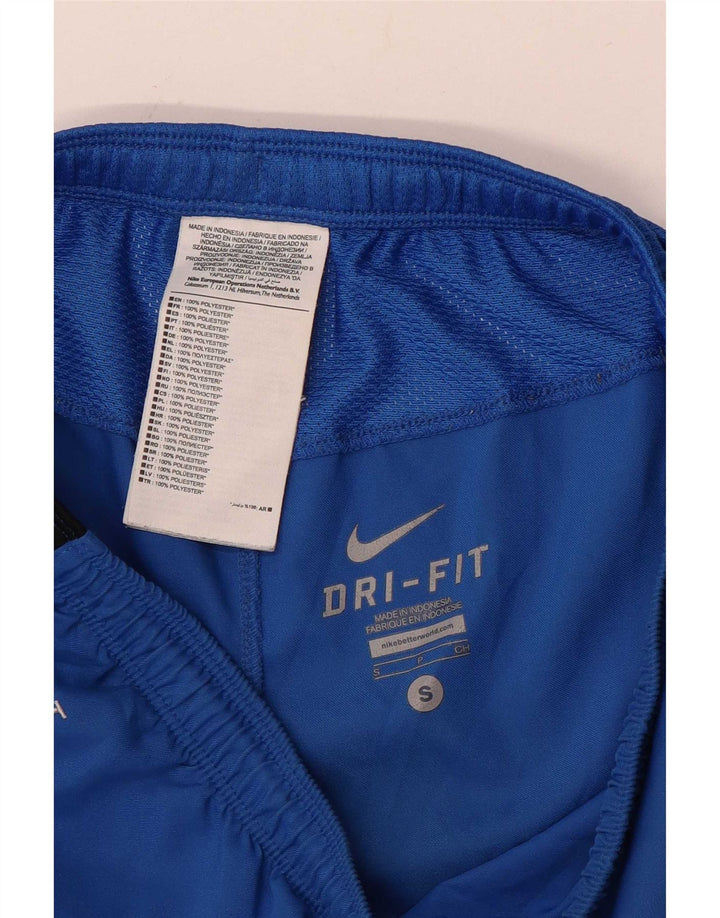 Nike - Pantalones cortos deportivos Dri Fit para hombre, poliéster, color azul pequeño