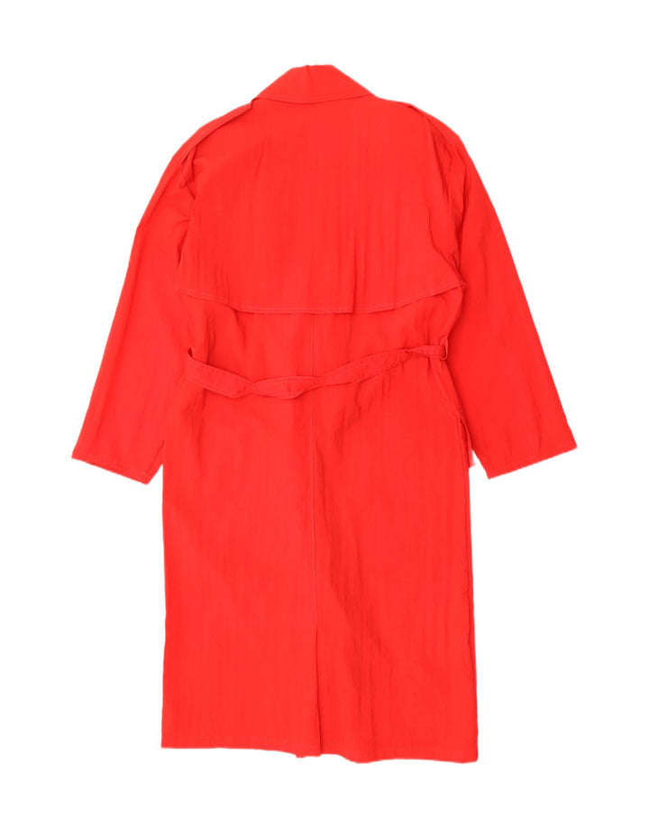 Vintage mujer gabardina Reino Unido 14 rojo medio