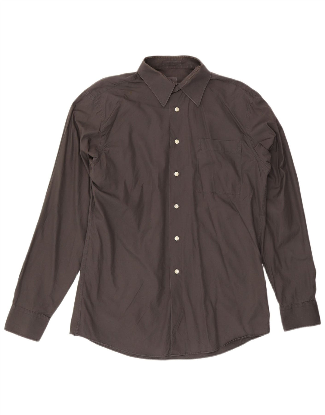 Calvin Klein Camisa para hombre Talla 40 15 1/2 Algodón gris medio