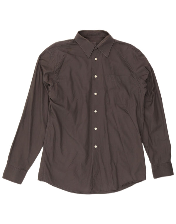 Calvin Klein Camisa para hombre Talla 40 15 1/2 Algodón gris medio