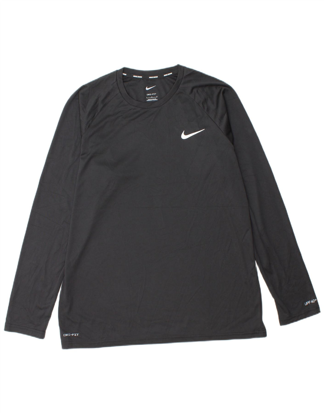 NIKE Hombre Dri Fit Top Manga Larga Grande Negro