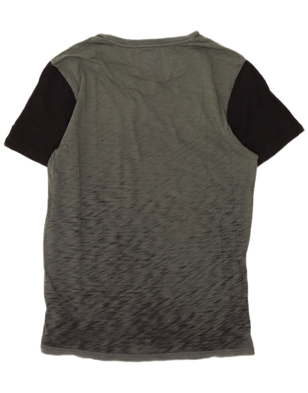 Guess Hombre Camiseta Gráfica Top Small Verde Colorblock Algodón