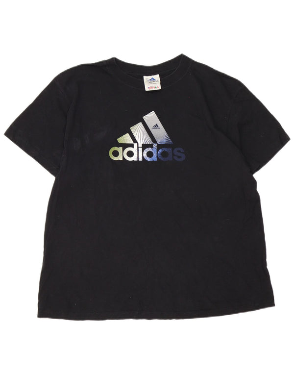 Adidas Hombre Camiseta Gráfica Top Medium Negro Algodón Deportes