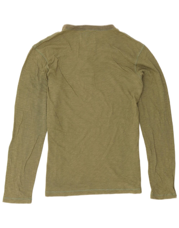 Aviazione Navale Top para hombre manga larga medio caqui moteado