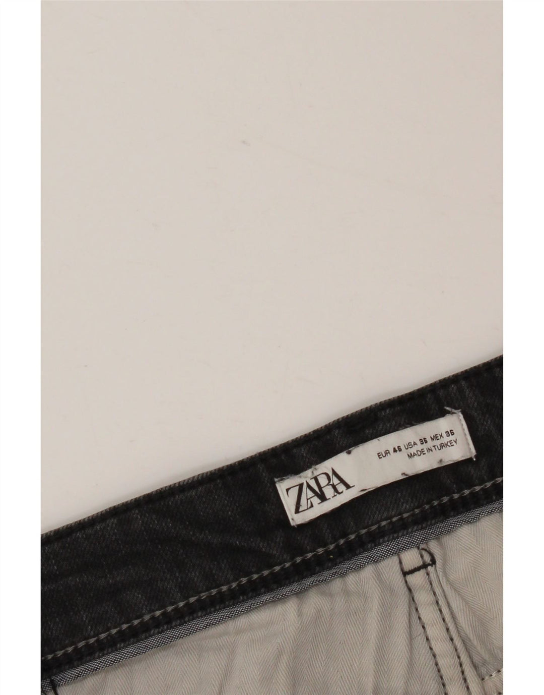 Zara Vaqueros Slim para Hombre EU 46 XL W36 L30 Negro