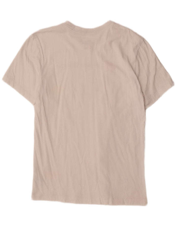 Nike Camiseta gráfica para hombre Top mediano de algodón blanco