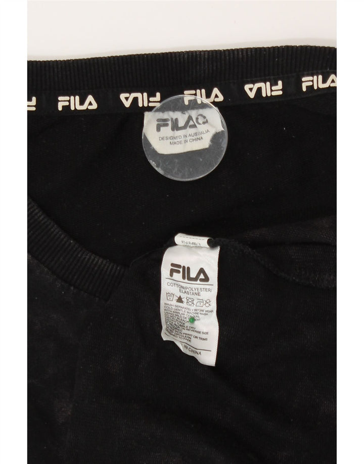 Fila Camiseta para hombre Top 2XL Algodón teñido anudado negro