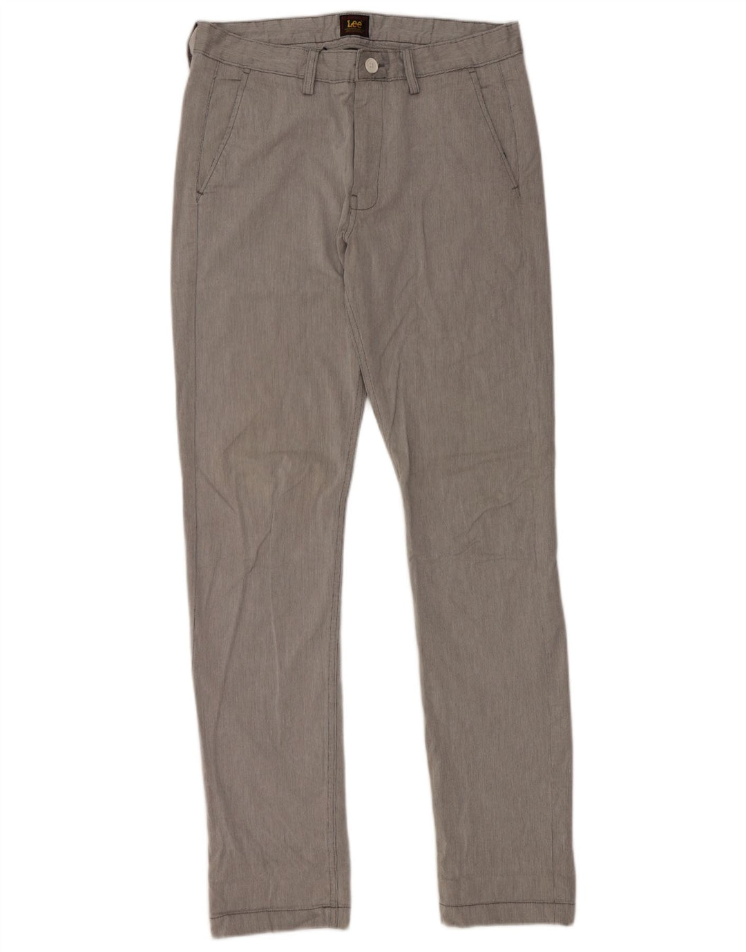 Pantalones chinos ajustados Lee para hombre W31 L32 Algodón gris a rayas