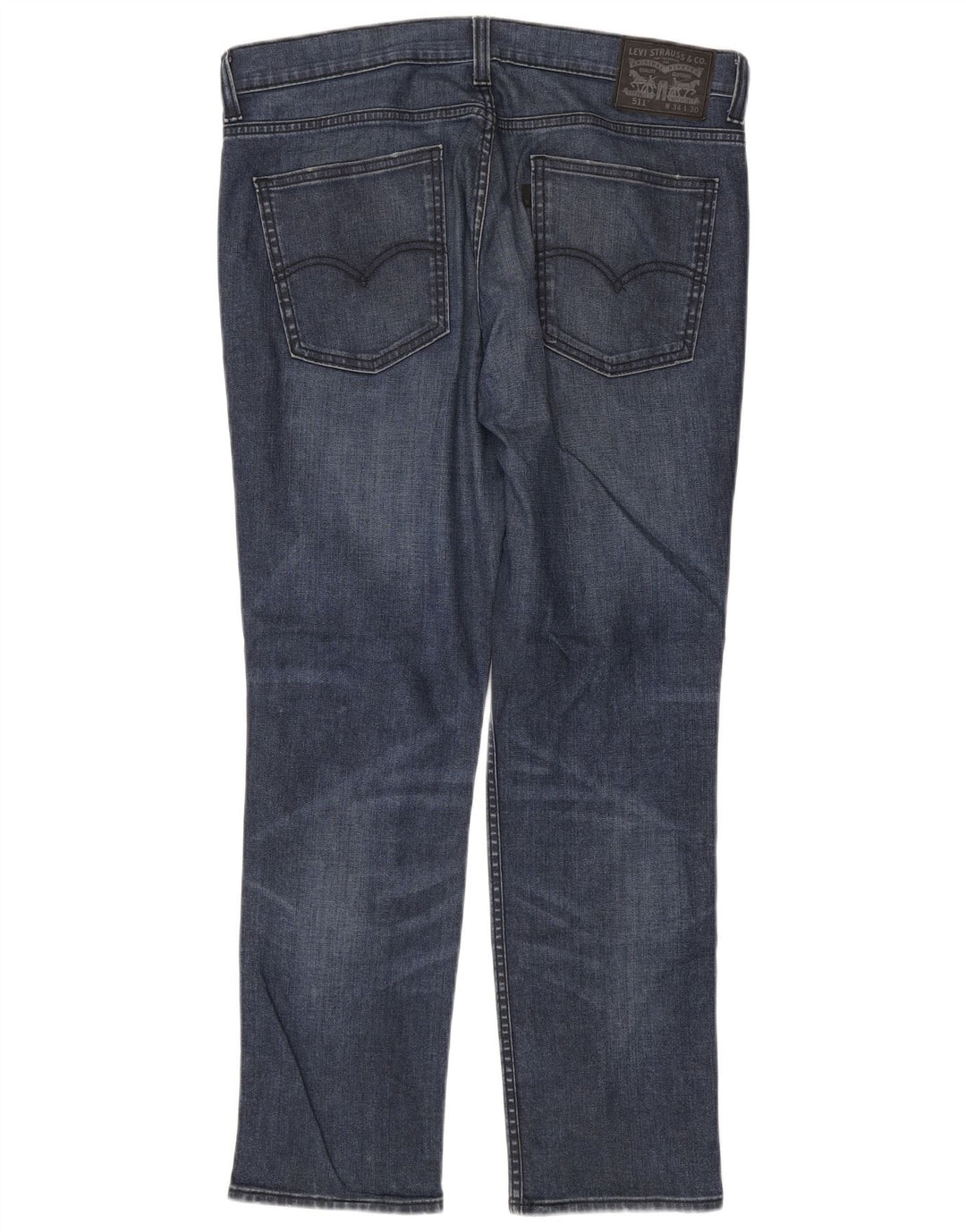 Levi's Hombre 511 Slim Jeans W34 L30 Algodón Azul