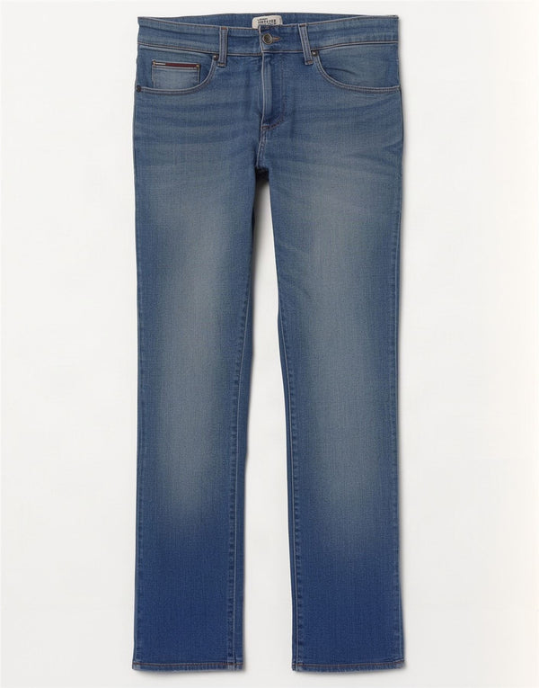 Tommy Hilfiger Vaqueros rectos para hombre W32 L30 Algodón azul