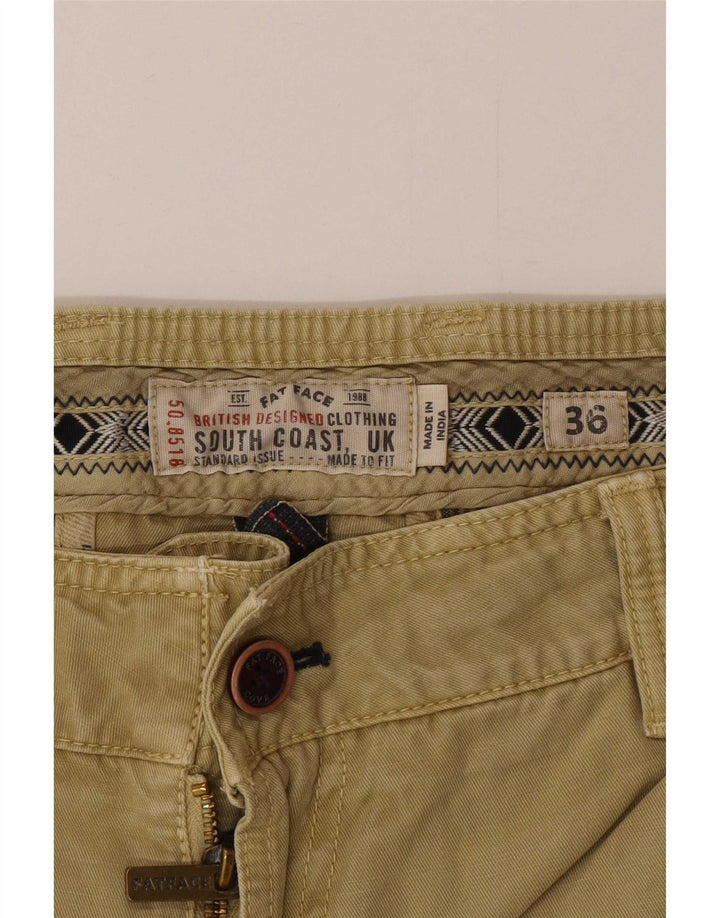 Pantalones cortos chinos para hombre Fat Face W36 Large Algodón caqui