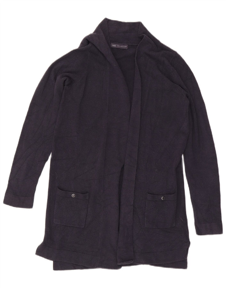 Marks & Spencer - Cárdigan largo para mujer, talla 40, tamaño mediano, azul marino