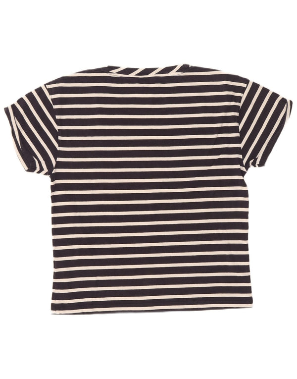 Tommy Hilfiger Camiseta para mujer Top UK 40 Mediano Azul Marino Rayas