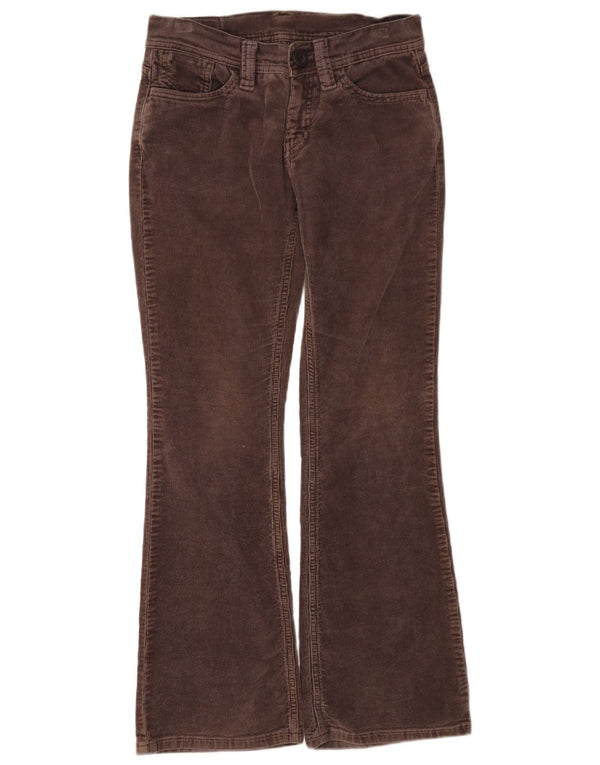 Pantalones de pana acampanados Levi's para mujer W28 L30 Algodón marrón