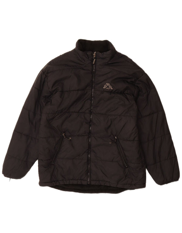 Kappa Chaqueta acolchada para hombre UK 40 Large Poliamida negra