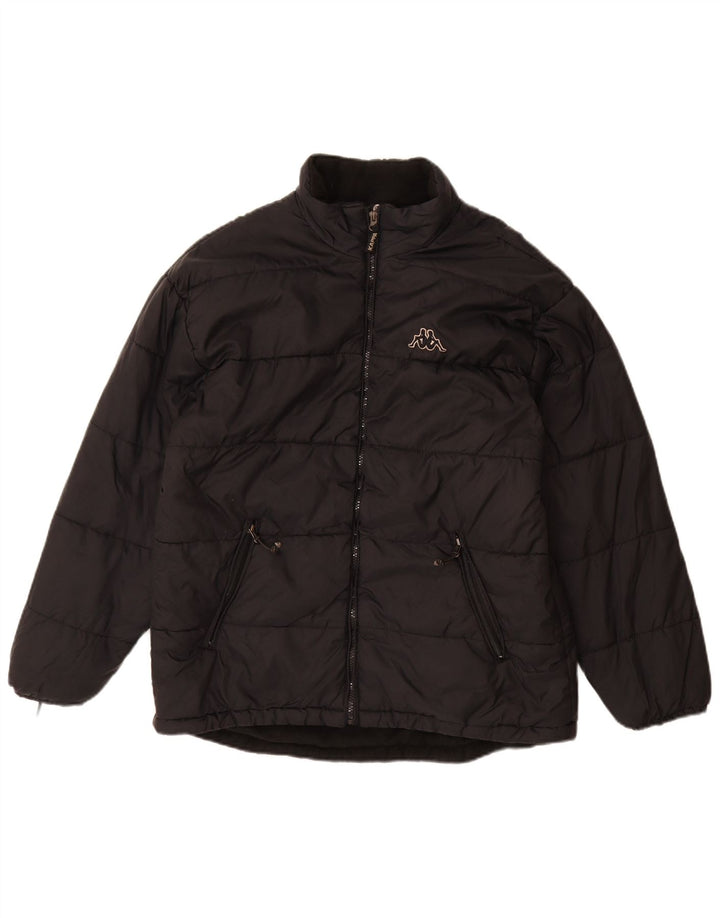 Kappa Chaqueta acolchada para hombre UK 40 Large Poliamida negra