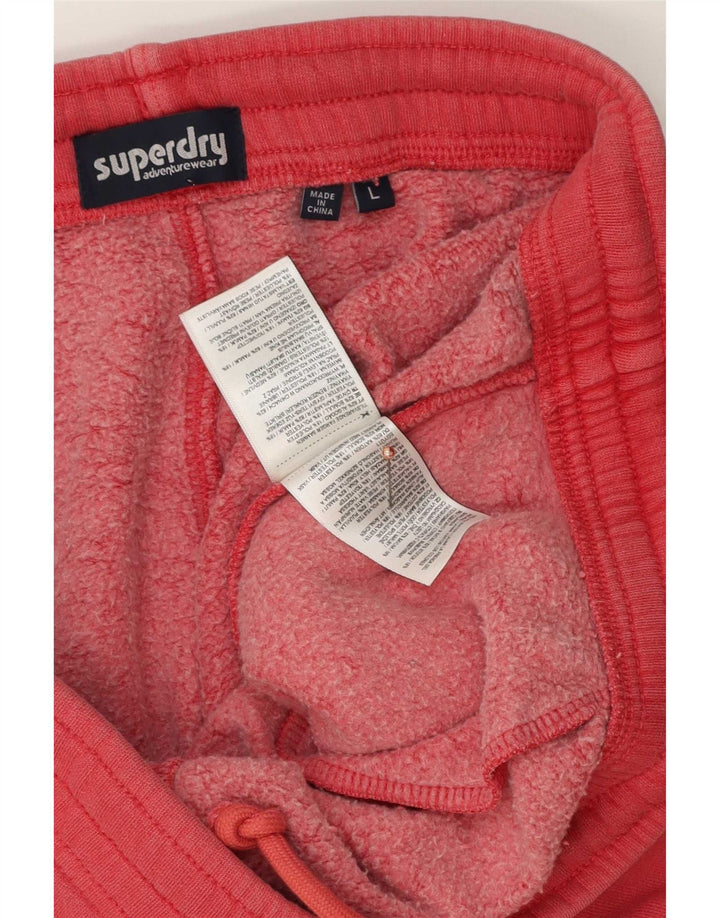 Superdry Shorts deportivos para hombre de algodón rojo mediano