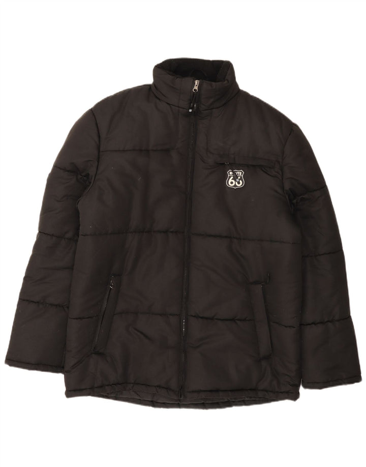 Route 66 Chaqueta acolchada para hombre UK 38 Mediana Negro Poliéster