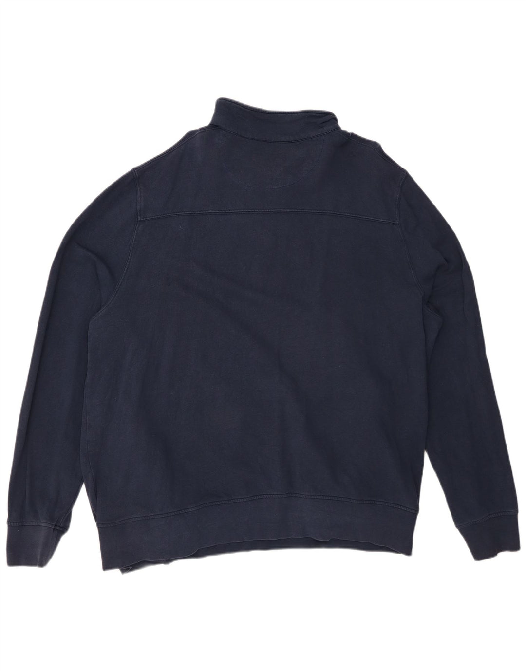 WHITE STUFF Sudadera con cuello tipo polo para hombre, talla 2XL, algodón azul marino
