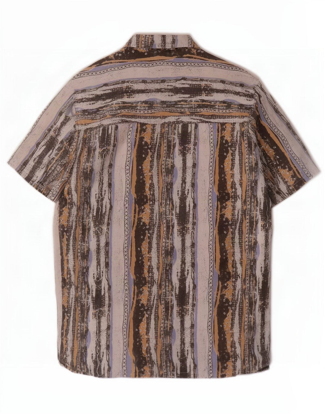 Beyond Camisa Manga Corta Hombre Poliéster Rayas Multicolor Grande