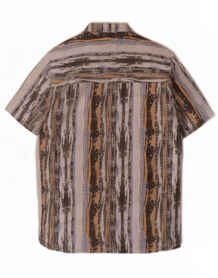 Beyond Camisa Manga Corta Hombre Poliéster Rayas Multicolor Grande
