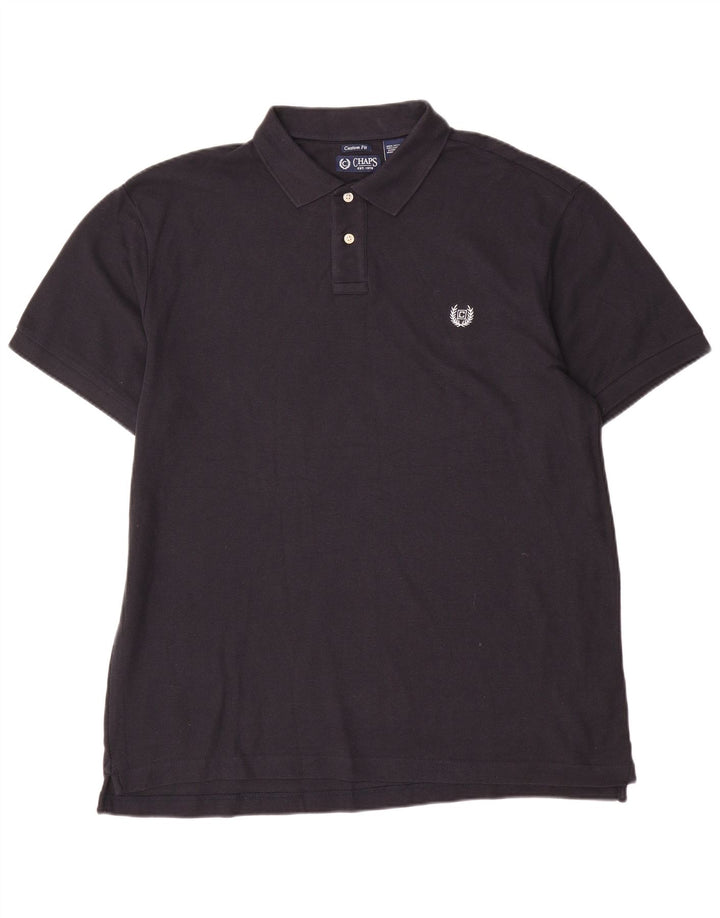 Chaps Polo de ajuste personalizado para hombre XL Algodón azul marino