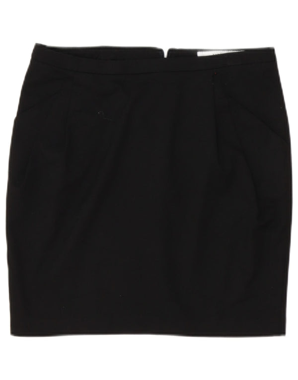 Falda Lápiz Zara Mujer Mediana W28 Negro