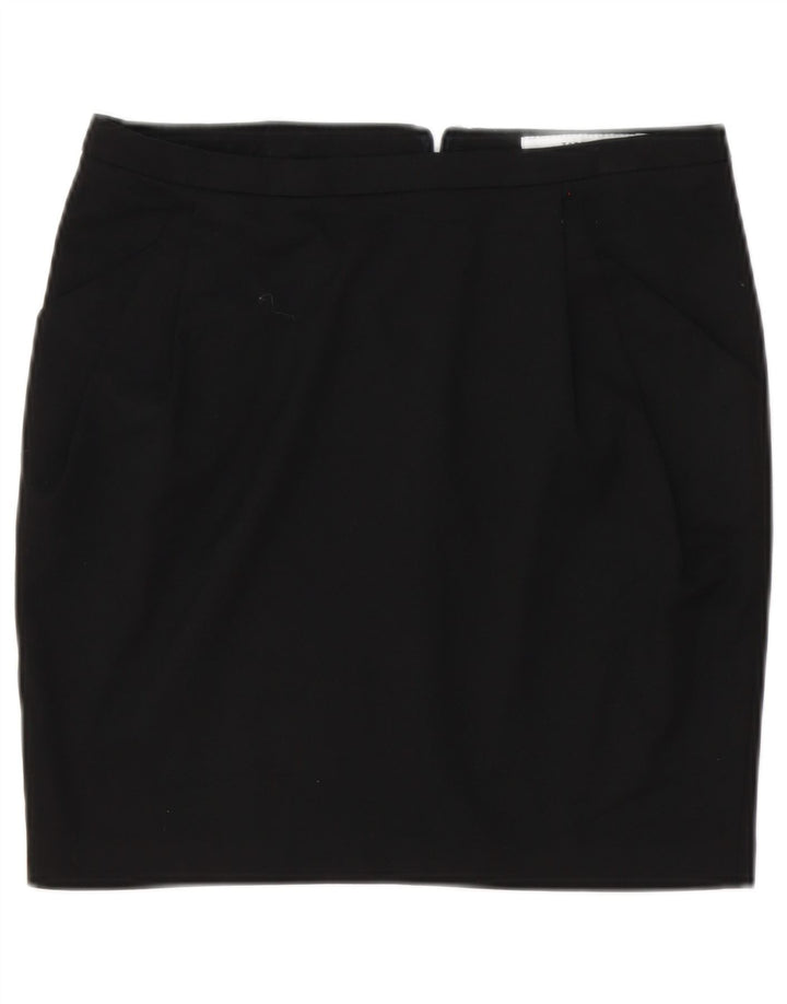 Falda Lápiz Zara Mujer Mediana W28 Negro