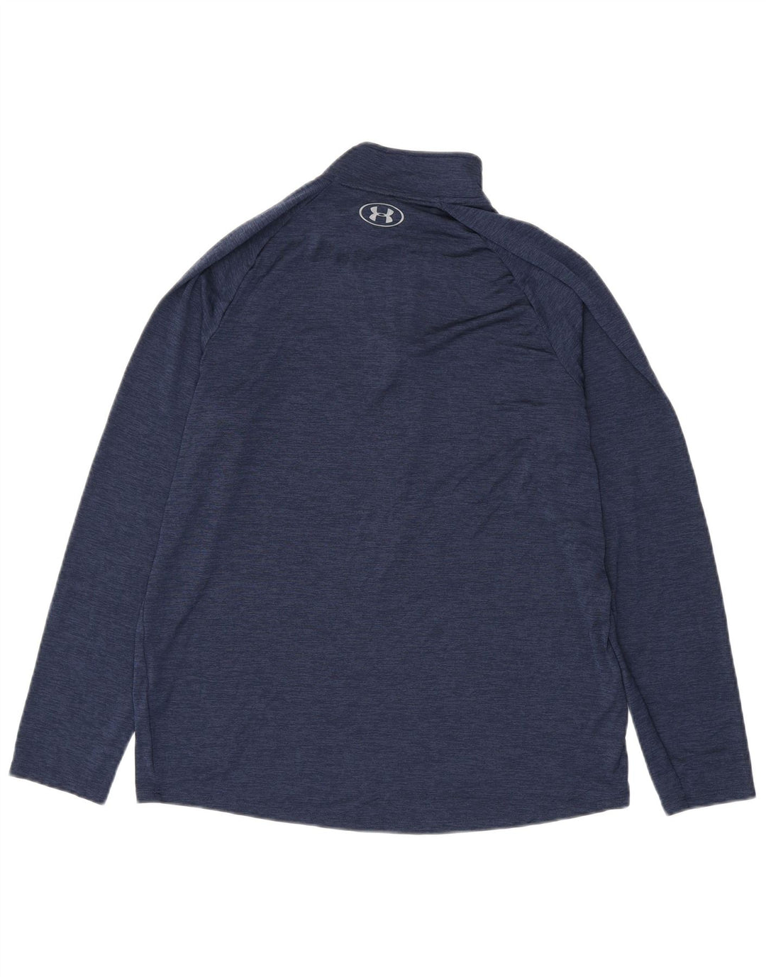 Under Armour Hombre Heat Gear Zip Neck Jersey Chándal Top Grande Azul Marino