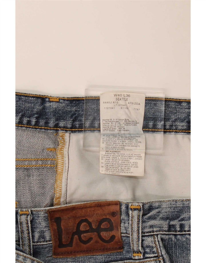 Lee Vaqueros Rectos Seattle para Hombre W40 L31 Algodón Azul