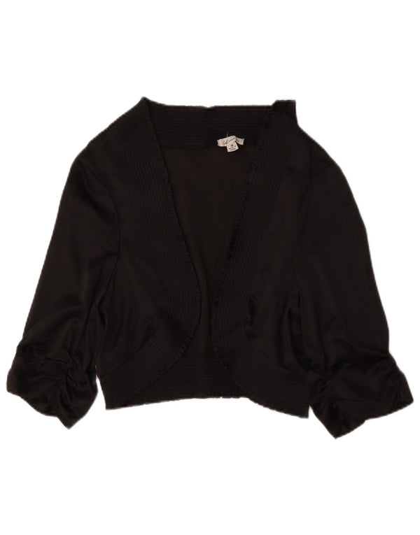 Marks & Spencer Top Bolero de Manga Corta Autograph para Mujer UK 40 XL Negro