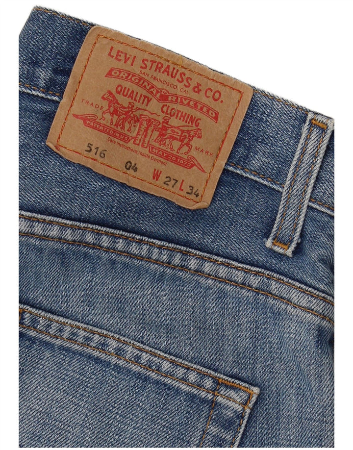 Levi's Hombre 516 Vaqueros Cortos W27 L25 Azul