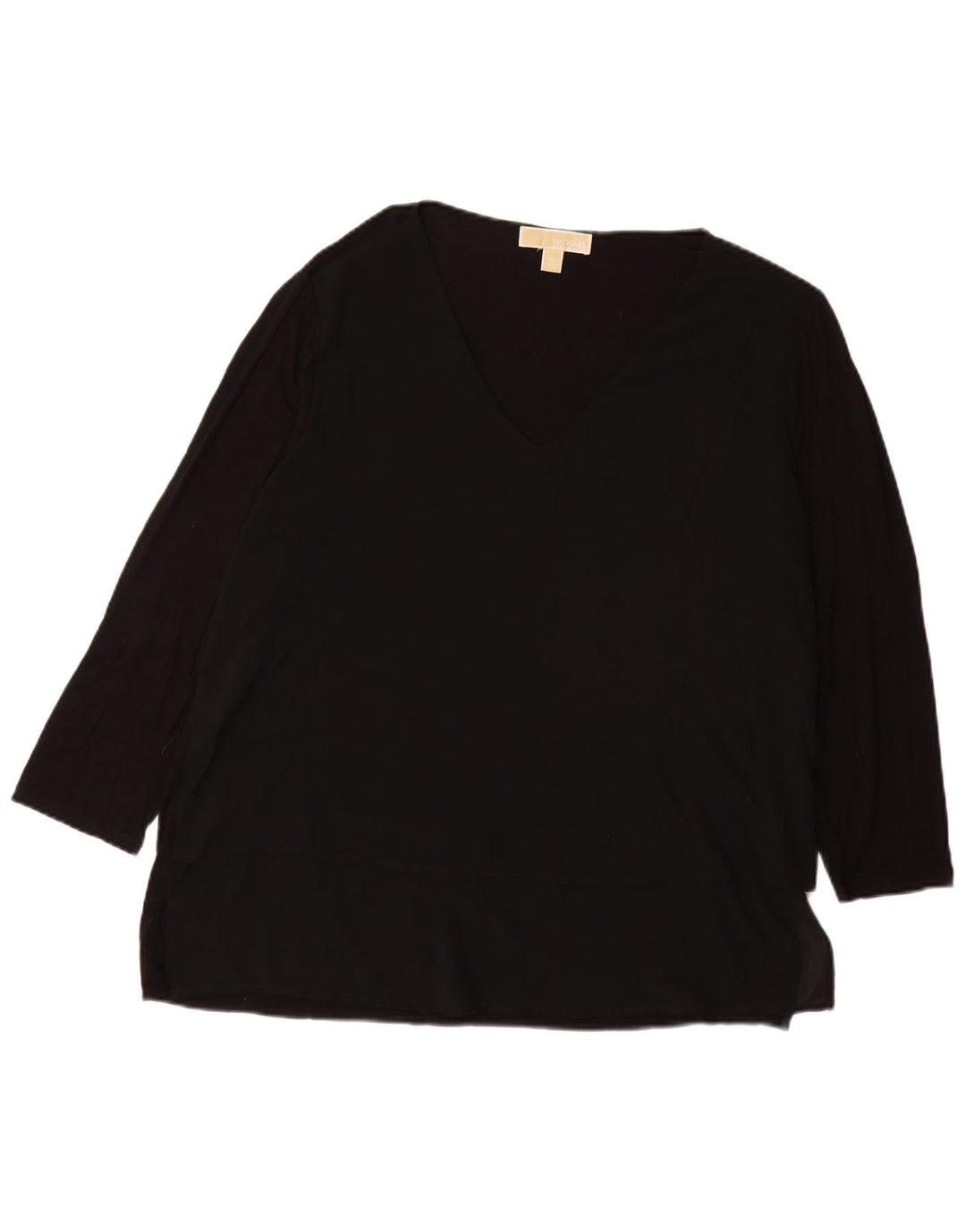 MICHAEL KORS Top Mujer Manga 3/4 UK 40 XL Negro Sintético
