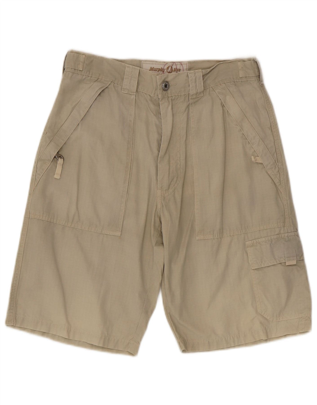 Murphy & Nye Pantalones cortos cargo para hombre W32 Algodón caqui mediano