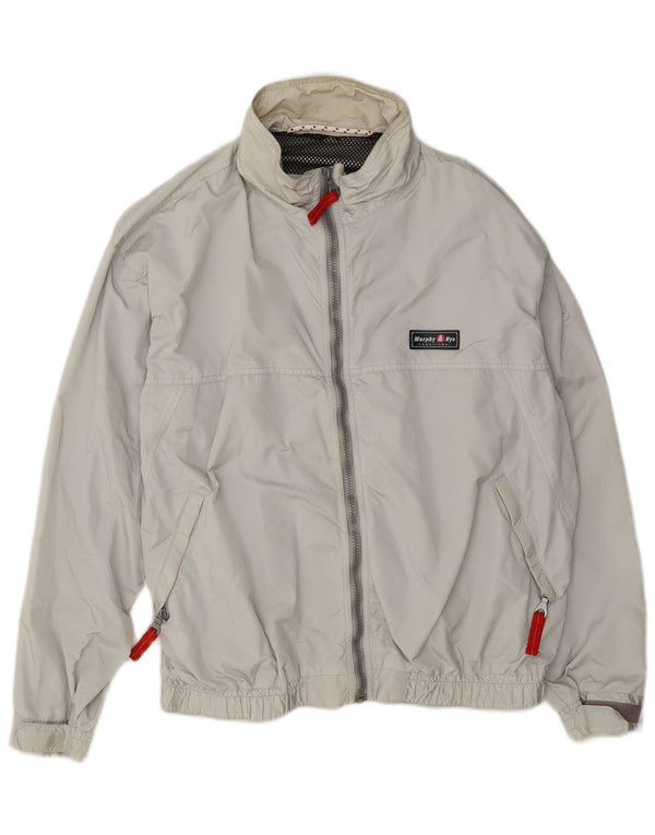 Murphy & Nye Chaqueta cortavientos para hombre UK 38 Poliamida gris medio
