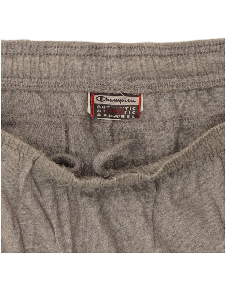 Champion Pantalones cortos deportivos para hombre, talla grande, gris moteado