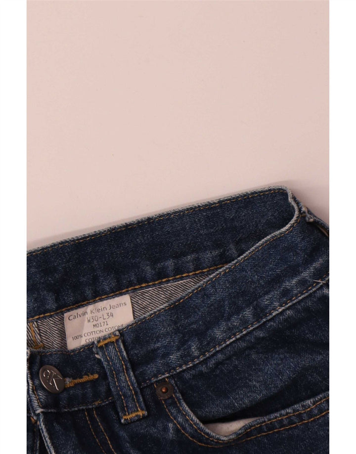 Shorts De Mezclilla Calvin Klein Mujer W30 Algodón Azul Medio