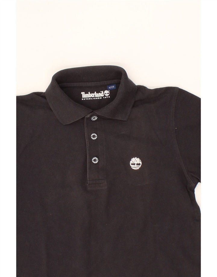 TIMBERLAND Boys Polo Shirt 7-8 Years Grey Cotton Vintage Timberland and Second-Hand Timberland from Messina Hembry 