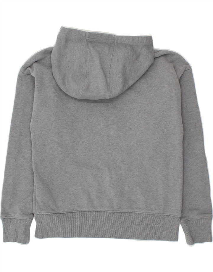 UNDER ARMOUR Womens Oversized Graphic Hoodie Jumper UK 10 Small Grey Vintage Under Armour and Second-Hand Under Armour from Messina Hembry 
