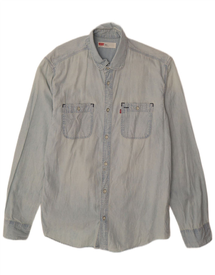 Camisa vaquera de corte estándar para hombre Levi's Algodón azul grande